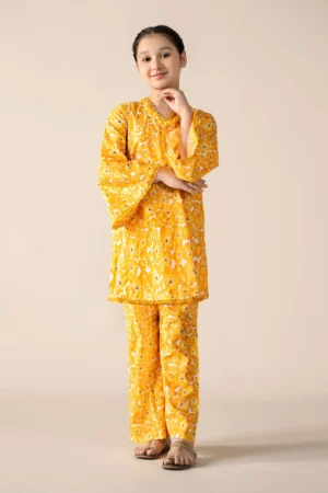 Maria B Kids Printed Lawn Suit | MKD-EF25-69