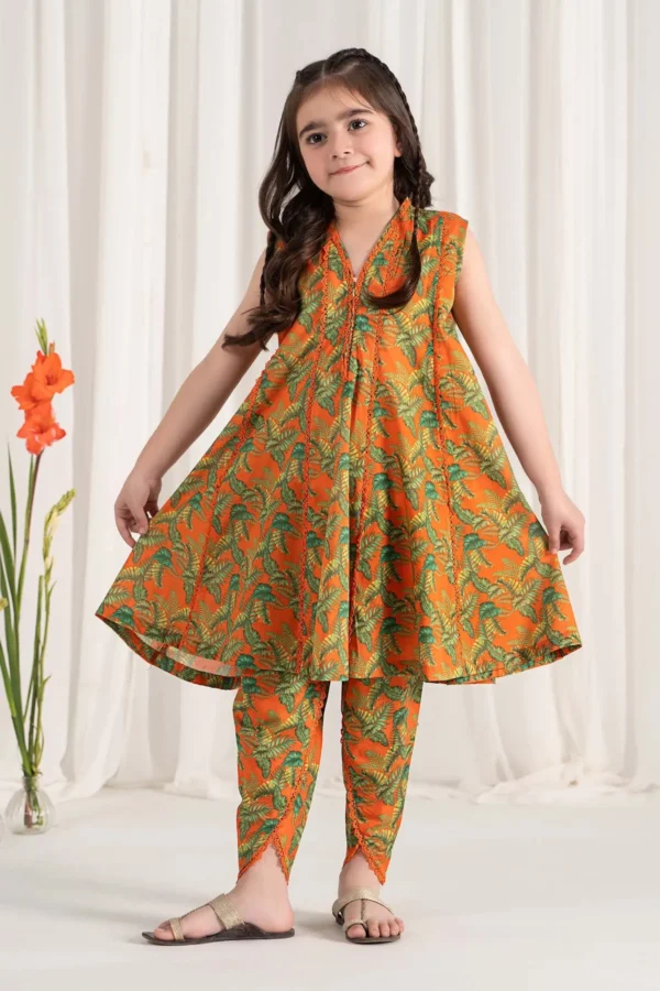 Maria B Kids Printed Lawn Suit | MKD-EF25-68