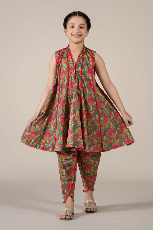 Maria B Kids Printed Lawn Suit | MKD-EF25-68