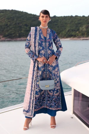 Afrozeh Luxury Lawn 25 - Eclipse