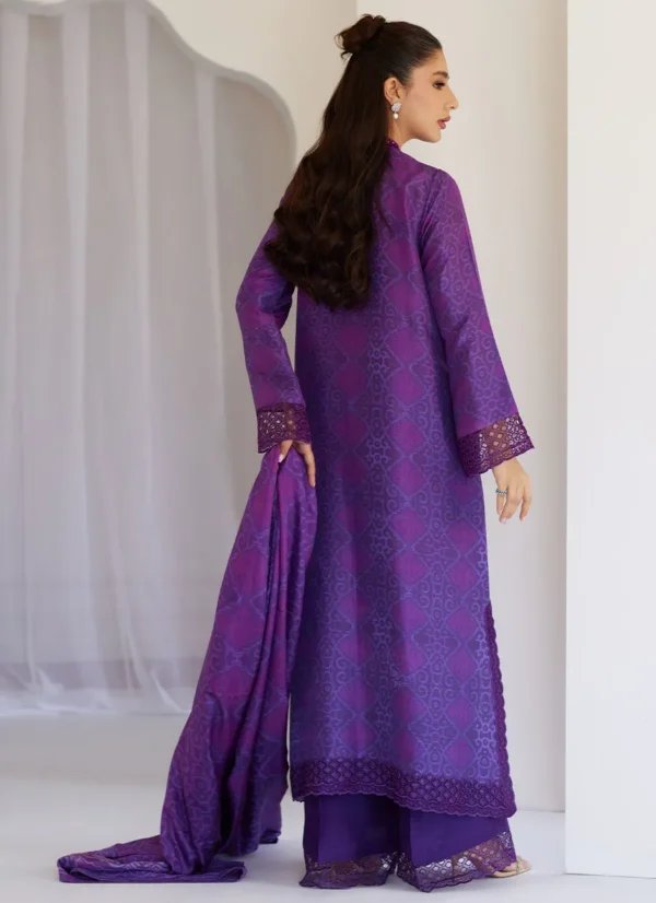 Farah Talib Aziz Tara Eid Luxe 25 - Amity Purple Shirt And Dupatta
