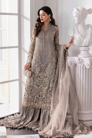 Maria B Embroidered Organza Suit | BD-3006