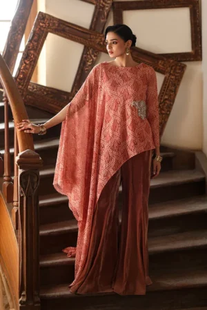 Zainab Chottani Velura Velvet Edit 25 - Blush Cape