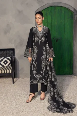 Saira Shakira Nureh Luxury Pret - Dahlia Noir
