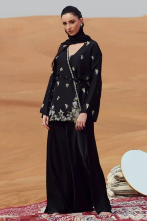 Zainab Salman Silk Solids 26 - Black Berry