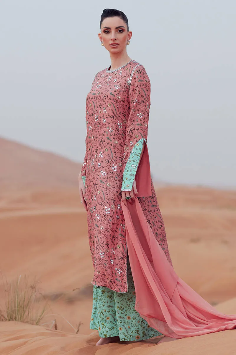 Zainab Salman Silk Solids 26 - Dewy Blush