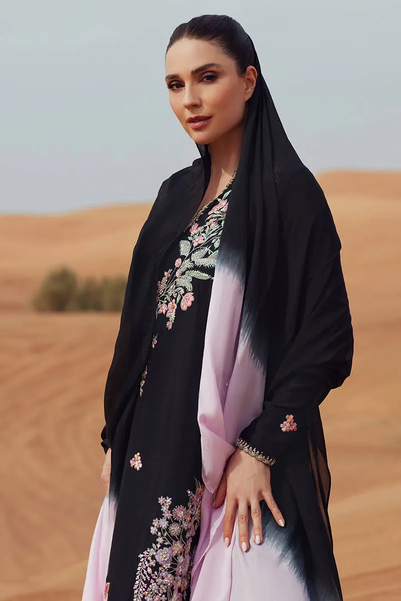 Zainab Salman Silk Solids 26 - Black Charm