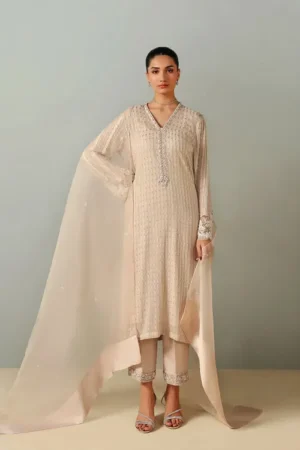 Ammara Khan Nude Blush Pink Set (D-12)