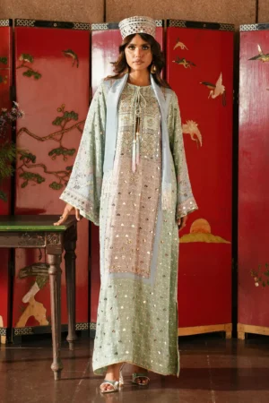 Crimson Eid Prints - Jhilmil - Mint