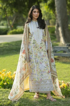 Zainab Chottani Luxe Lawn 26 - Dune - 12